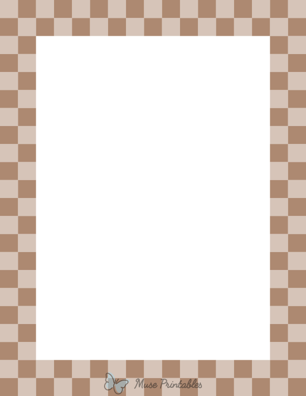 Brown Checkered Border