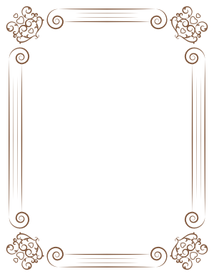 Brown Classical Border