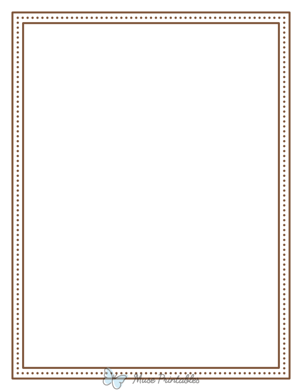 Brown Dotted Frame Border