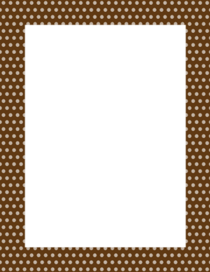 Brown Mini Polka Dot Border