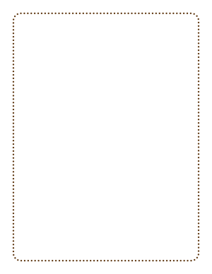 Brown Rounded Thin Dotted Line Border