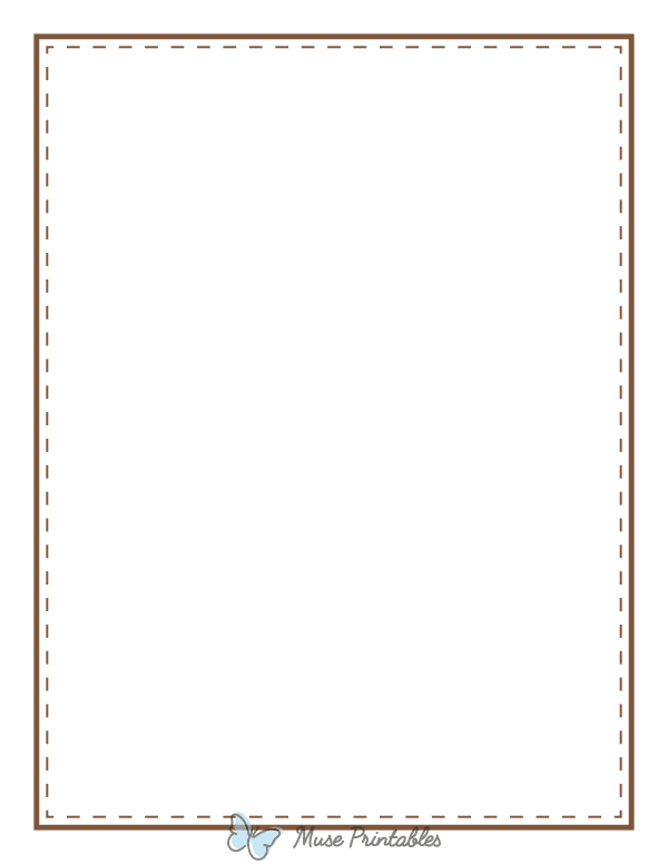 Brown Solid And Dashed Line Border
