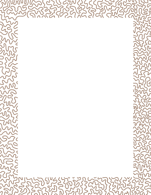Brown Squiggly Line Border