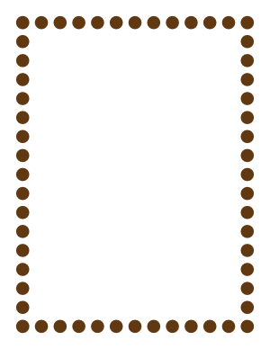 Brown Thick Dotted Line Border