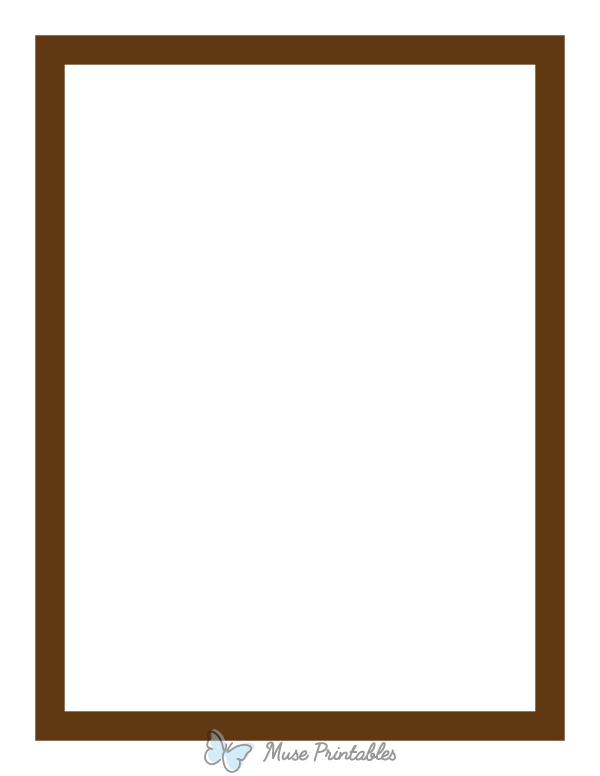 Brown Thick Line Border