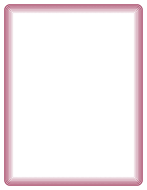 Burgundy Rounded Concentric Line Border