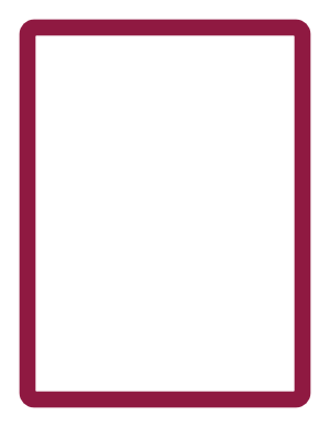 Burgundy Rounded Thick Line Border