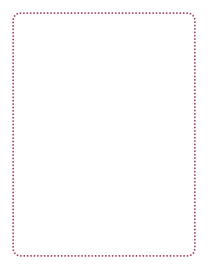 Burgundy Rounded Thin Dotted Line Border