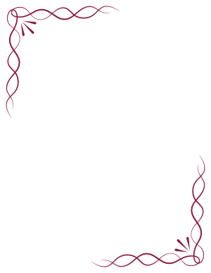 Burgundy Simple Knot Border