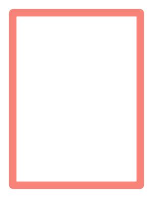 Coral Rounded Thick Line Border