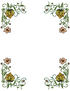 floral pattern border png