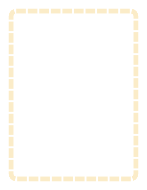 Cream Rounded Thick Dashed Line Border