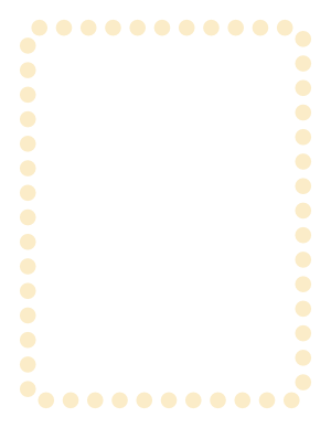 Cream Rounded Thick Dotted Line Border