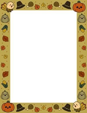 Cute Thanksgiving Border