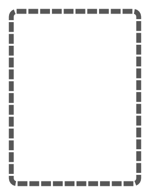 Dark Gray Rounded Thick Dashed Line Border
