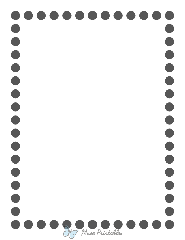 Dark Gray Thick Dotted Line Border