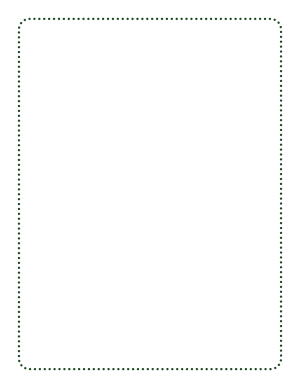 Dark Green Rounded Thin Dotted Line Border