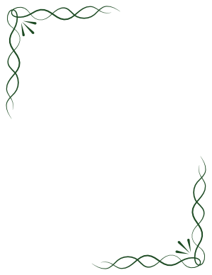 Dark Green Simple Knot Border