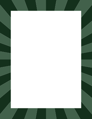 Dark Green Starburst Border