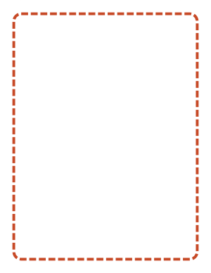Dark Orange Rounded Medium Dashed Line Border