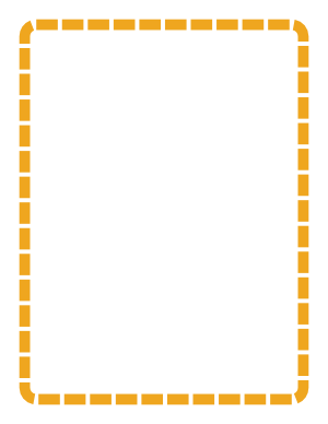 Dark Yellow Rounded Thick Dashed Line Border