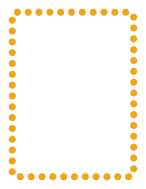 Dark Yellow Rounded Thick Dotted Line Border