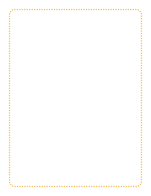 Dark Yellow Rounded Thin Dotted Line Border