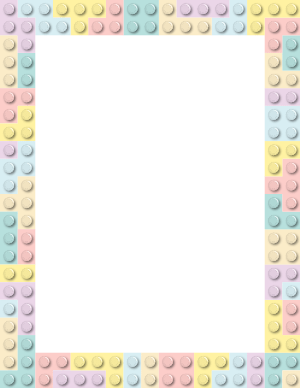 Easter Toy Block Border