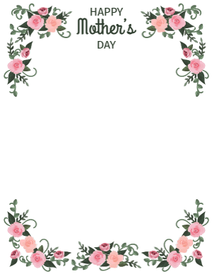 Floral Mothers Day Border