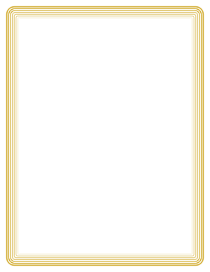Gold Rounded Concentric Line Border
