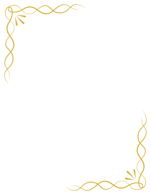 Gold Simple Knot Border