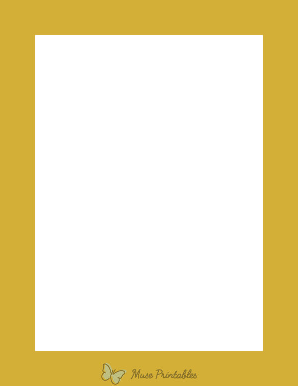 Gold Solid Border