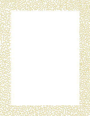 Gold Squiggly Line Border