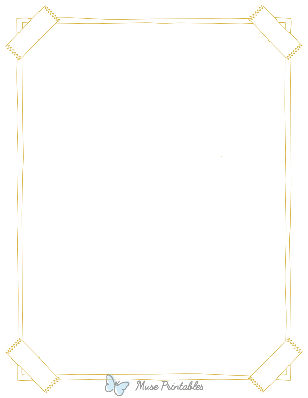 Gold Taped Poster Border