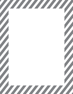 Gray And White Diagonal Striped Border