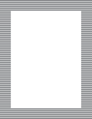 Gray Mini Horizontal Striped Border