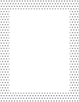 Gray On White Mini Polka Dot Border