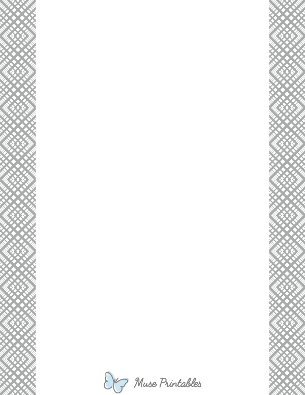 Gray Overlapping Diamond Border