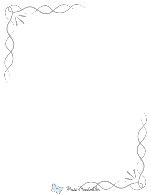 Gray Simple Knot Border