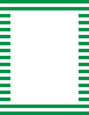 Green And White Horizontal Striped Border