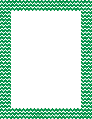 Green And White Mini Chevron Border