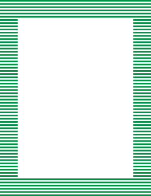 Green And White Mini Horizontal Striped Border