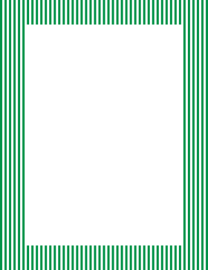 Green And White Mini Vertical Striped Border