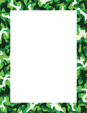 Green Camouflage Border