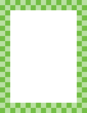 Green Checkered Border