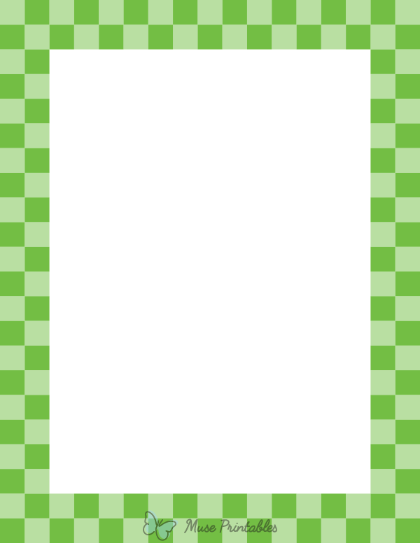 Green Checkered Border