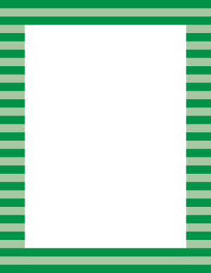 Green Horizontal Striped Border