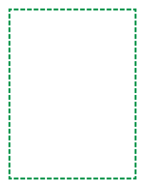 Green Medium Dashed Line Border
