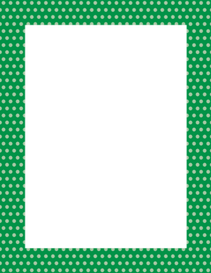Green Mini Polka Dot Border