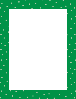 Green Random Mini Polka Dot Border